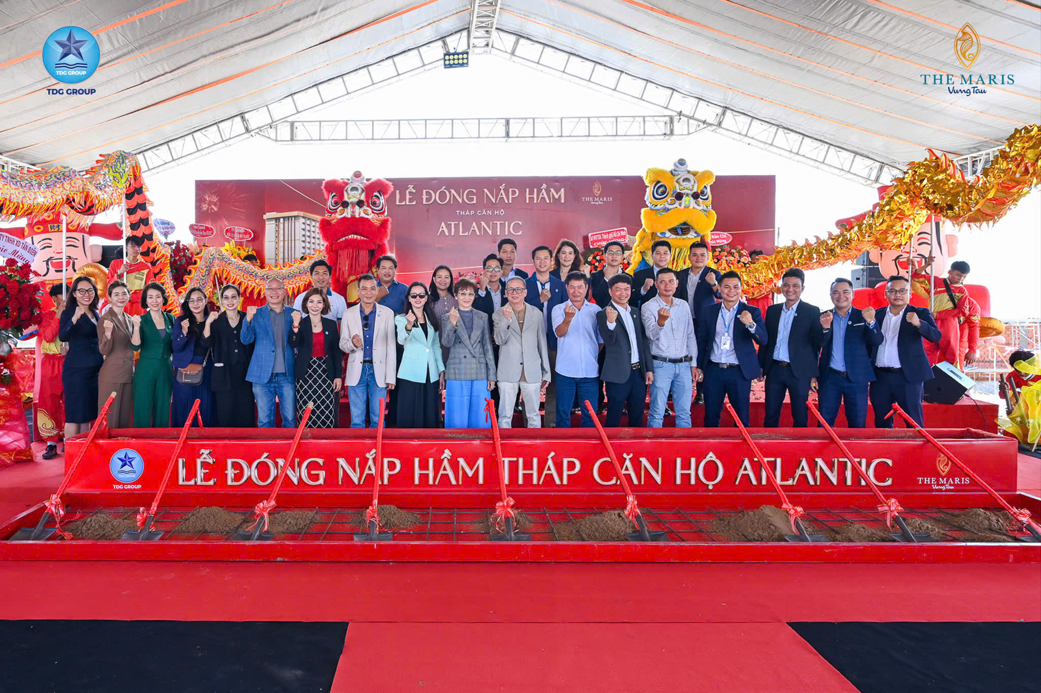 Lễ đóng Nắp Hầm Tháp Căn Hộ Atlantic Vũng Tàu