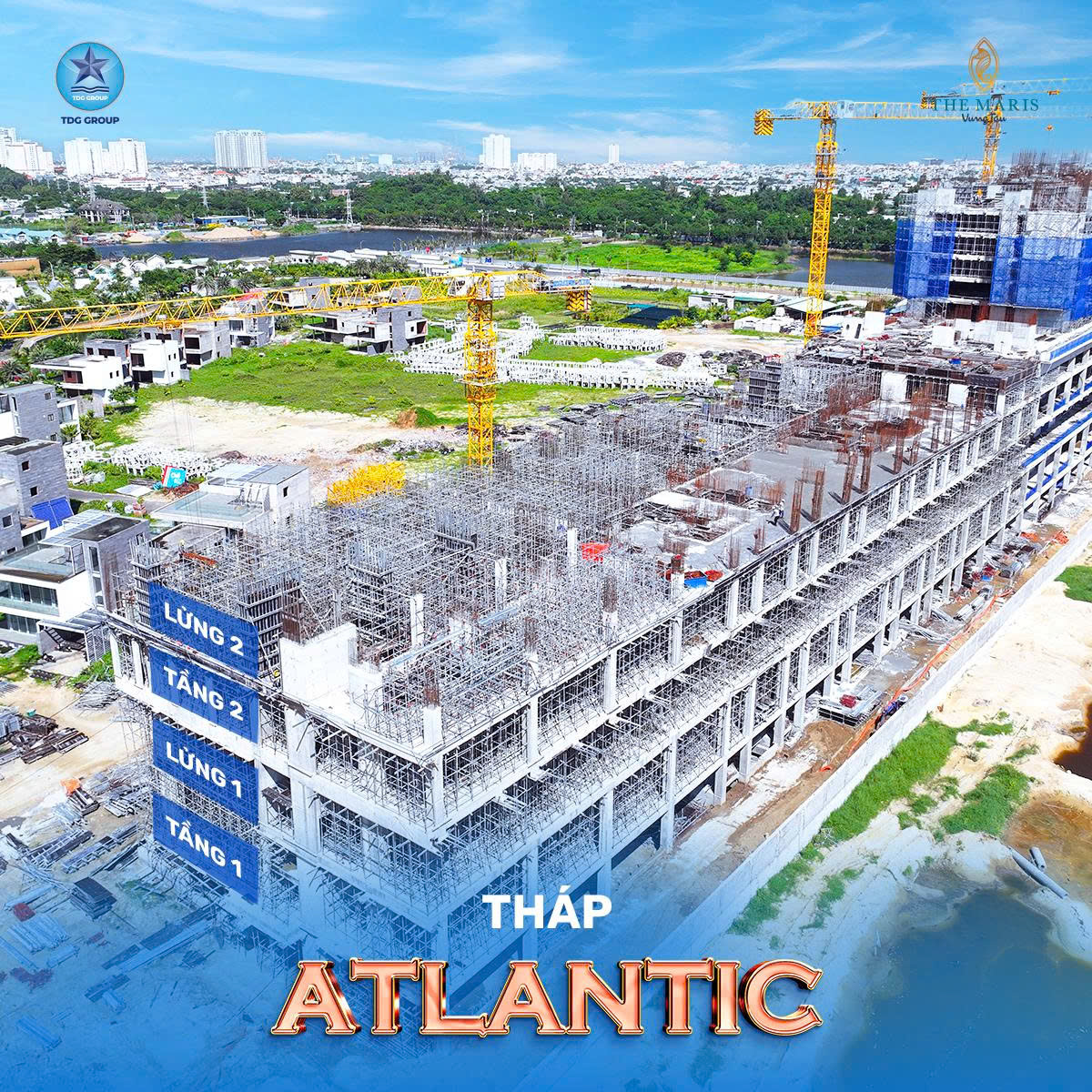 tien do xay dung atlantic vung tau thang 9 2025