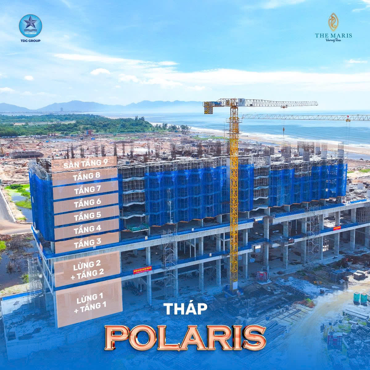 tien do xay dung polaris vung tau thang 9 2025
